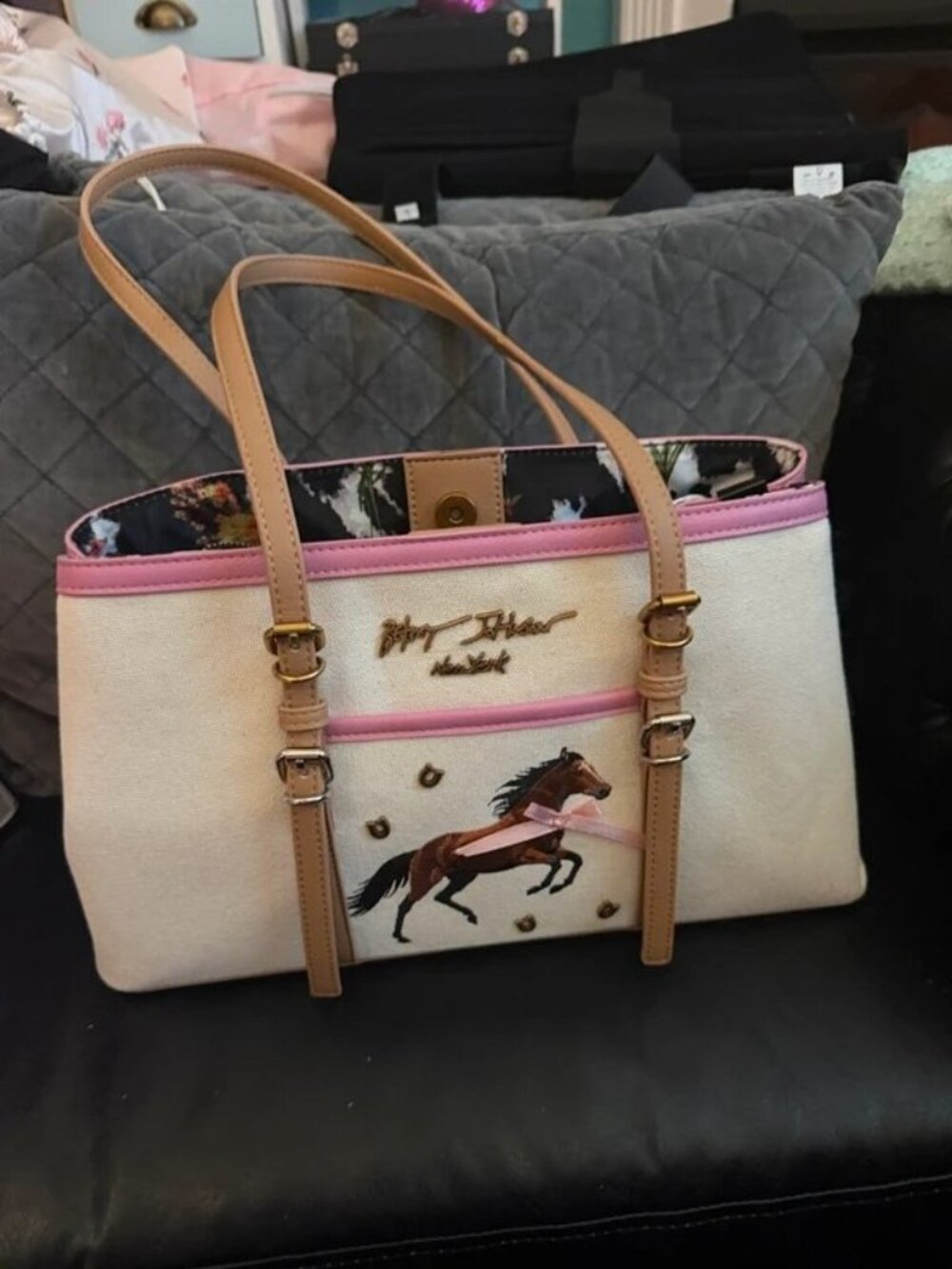 Horse Print Tote Bag
